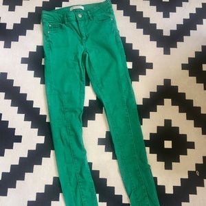 Zara Green Skinny & Stretch Riding Pants Size 2